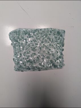 Sequin Tube Crop Top in Mint Green